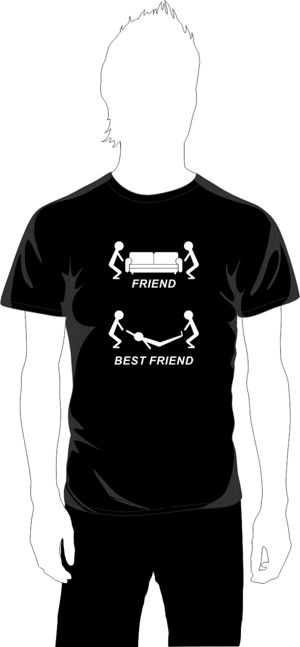 Friend - Best Friend ..... Printed T-Shirt