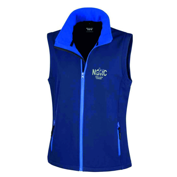 Newlands Corner Riding Club RS232F Result Core Ladies Hooded Soft Shell Gilet