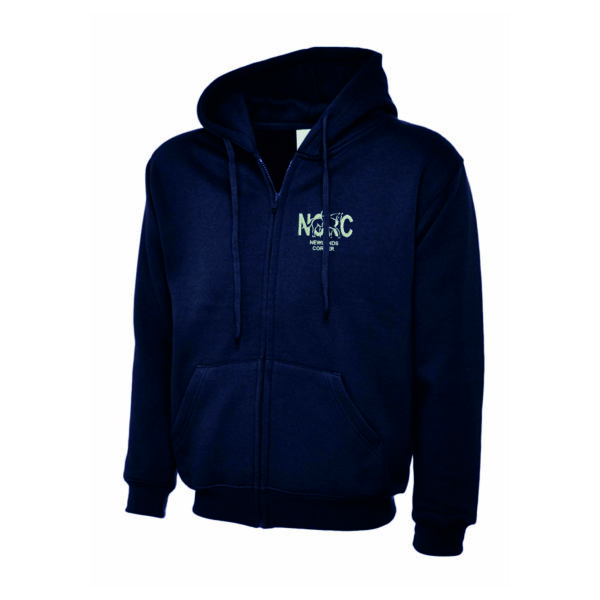 Newlands Corner Riding Club UC504 Uneek Unisex Zipped Hooded Sweatshirt