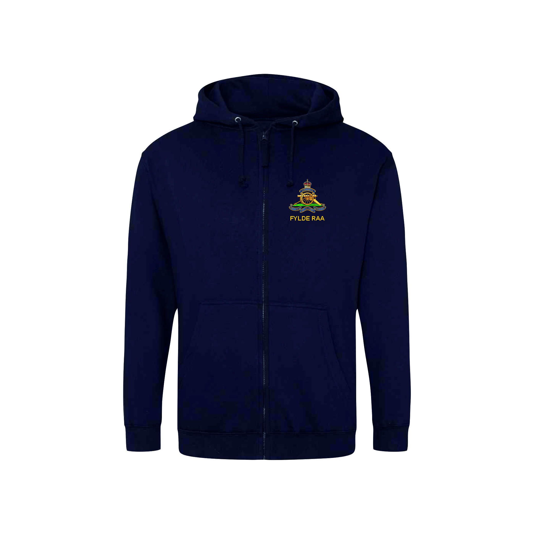 Fylde RAA AWDis JH050 Unisex Zipped Hoodie