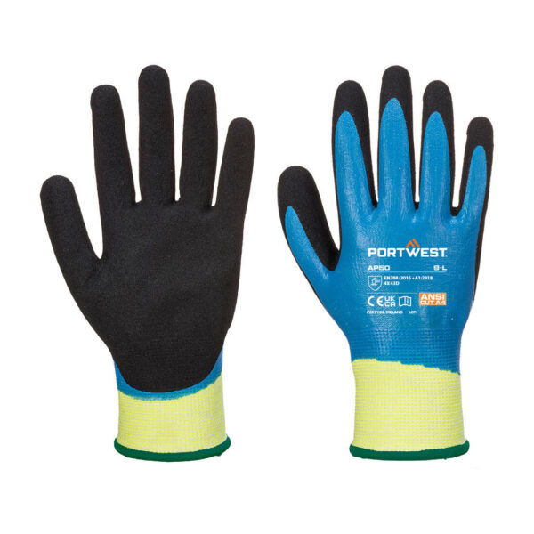 AP50 Cut D13 Nitrile Aqua Glove