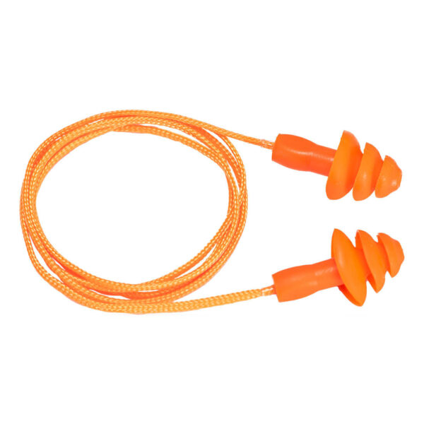 EP04 Reusable Corded TPR Ear Plugs (50 Pairs)