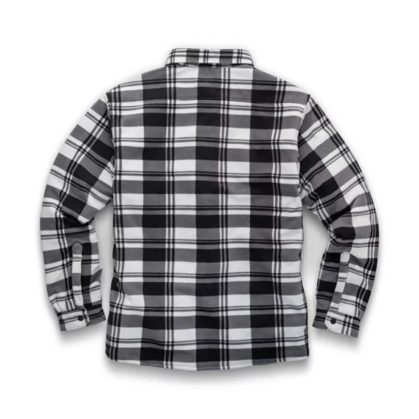 Scruffs Worker Padded Check Shirt Black/White - Image 2