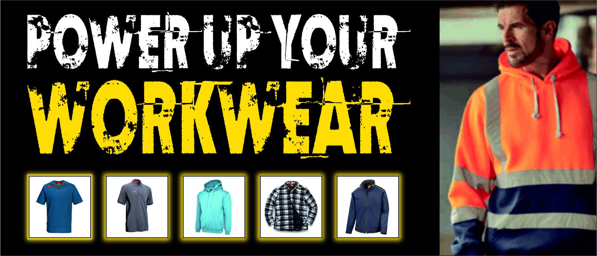 Power Up Workwear Carousel Header